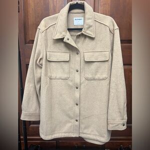 Tan Oversized Shacket